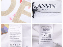 画像をギャラリービューアに読み込む, LANVIN ランバン GALLERY DEPT ギャラリーデプト ペンキ加工Tシャツ ホワイト マルチカラー 新品未使用 46292