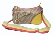 Load image into Gallery viewer, 極美品 Christian Dior クリスチャンディオール ショルダーバッグ トロッター ラスタカラー レザー キャンバス シルバー金具 中古 4b004833