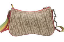 Load image into Gallery viewer, 極美品 Christian Dior クリスチャンディオール ショルダーバッグ トロッター ラスタカラー レザー キャンバス シルバー金具 中古 4b004833