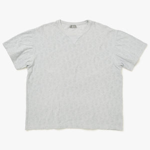 極美品 Christian Dior クリスチャンディオール オブリーク テリーコットンジャガード Tシャツ 113J692A0614 パイル V字ステッチ グレー XLサイズ 中古 4a004085