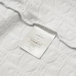 極美品 Christian Dior クリスチャンディオール オブリーク テリーコットンジャガード Tシャツ 113J692A0614 パイル V字ステッチ グレー XLサイズ 中古 4a004085