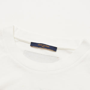 Very Good Condition LOUIS VUITTON Pastel Monogram T-shirt VCCM09 Virgil Abloh 2021SS Multicolor Crayon White XL Size Used 4a004087