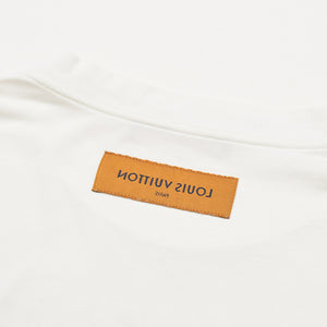 Very Good Condition LOUIS VUITTON Pastel Monogram T-shirt VCCM09 Virgil Abloh 2021SS Multicolor Crayon White XL Size Used 4a004087