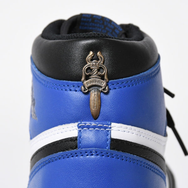 New and unused NIKE × FRAGMENT × CHROME HEARTS Air Jordan 1 sneakers 716371 Size 29.5cm Dagger decoration Used 4a008546