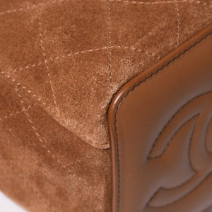 新品未使用 CHANEL シャネル マトラッセ ラムスキン マチュー コレクション チェーンショルダーバッグ ランダム番台 スエード 巾着 中古 4a008683