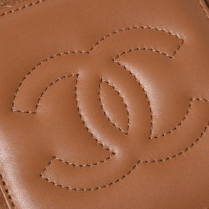 新品未使用 CHANEL シャネル マトラッセ ラムスキン マチュー コレクション チェーンショルダーバッグ ランダム番台 スエード 巾着 中古 4a008683