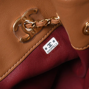 新品未使用 CHANEL シャネル マトラッセ ラムスキン マチュー コレクション チェーンショルダーバッグ ランダム番台 スエード 巾着 中古 4a008683