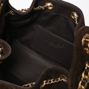 極美品 CHANEL シャネル CHANEL 25 スモール チェーンワンショルダーバッグ AS5293 ランダム番台 ココマーク スウェード 中古 4a008422