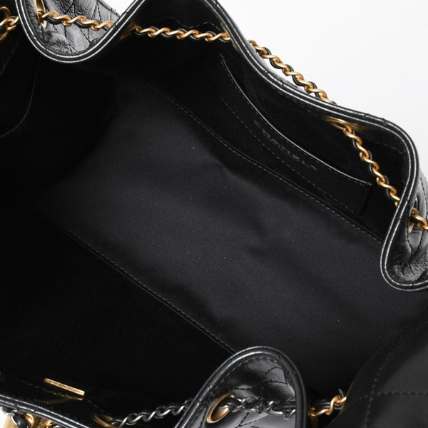 新品同様 CHANEL シャネル CHANEL 25 ミディアム チェーンワンショルダーバッグ AS5311 ココマーク グレインド カーフスキン ブラック 中古 4a008761