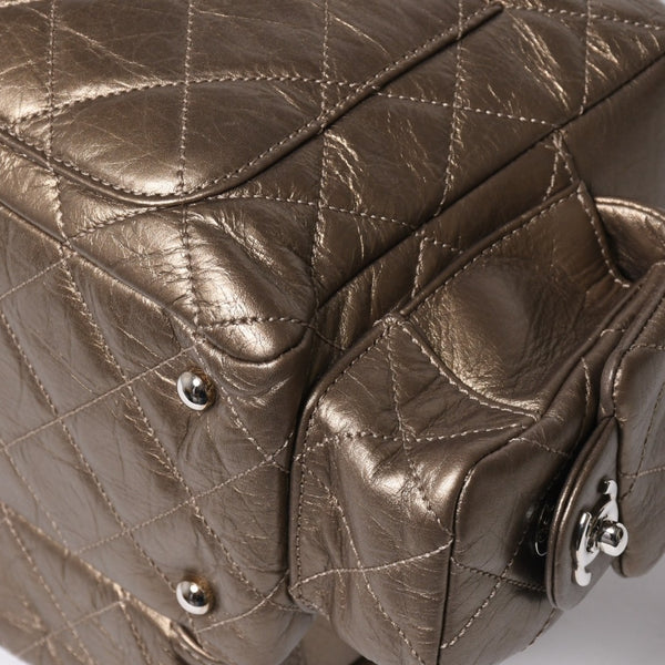 新品同様 CHANEL シャネル カンボンライン チェーンワンショルダーバッグ 11番台 ココマーク カーフスキン ゴールド 中古 4a008770