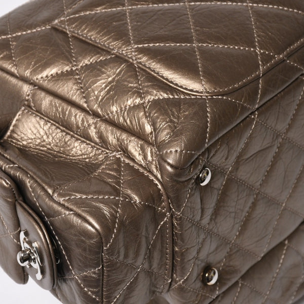 新品同様 CHANEL シャネル カンボンライン チェーンワンショルダーバッグ 11番台 ココマーク カーフスキン ゴールド 中古 4a008770