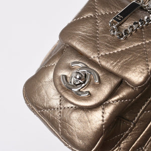 新品同様 CHANEL シャネル カンボンライン チェーンワンショルダーバッグ 11番台 ココマーク カーフスキン ゴールド 中古 4a008770
