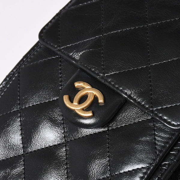 新品同様 CHANEL シャネル CHANEL 25 ミディアム チェーンワンショルダーバッグ AS5311 ココマーク グレインド カーフスキン ブラック 中古 4a008761