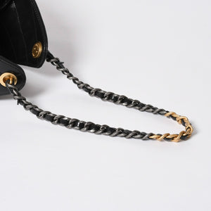 新品同様 CHANEL シャネル CHANEL 25 ミディアム チェーンワンショルダーバッグ AS5311 ココマーク グレインド カーフスキン ブラック 中古 4a008761