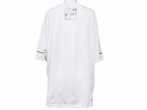 MONCLER モンクレール MAGLIA 半袖Tシャツ E10918041250 8390T ホワイト コットン サイズL 美品 41167