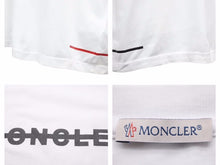 画像をギャラリービューアに読み込む, MONCLER モンクレール MAGLIA 半袖Tシャツ E10918041250 8390T ホワイト コットン サイズL 美品 41167