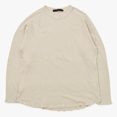 Excellent condition JUNNAKAYAMA long-sleeved thermal T-shirt, size L (JN-F)W24-017 Cotton Beige Used 4a004117