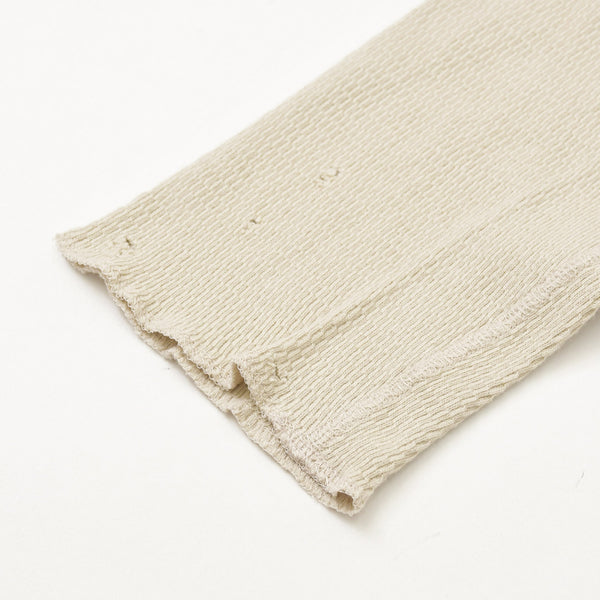 Excellent condition JUNNAKAYAMA long-sleeved thermal T-shirt, size L (JN-F)W24-017 Cotton Beige Used 4a004117
