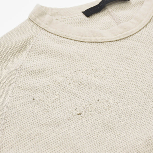 Excellent condition JUNNAKAYAMA long-sleeved thermal T-shirt, size L (JN-F)W24-017 Cotton Beige Used 4a004117