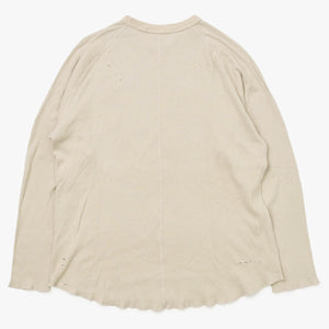Excellent condition JUNNAKAYAMA long-sleeved thermal T-shirt, size L (JN-F)W24-017 Cotton Beige Used 4a004117