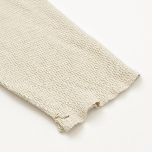 Excellent condition JUNNAKAYAMA long-sleeved thermal T-shirt, size L (JN-F)W24-017 Cotton Beige Used 4a004117