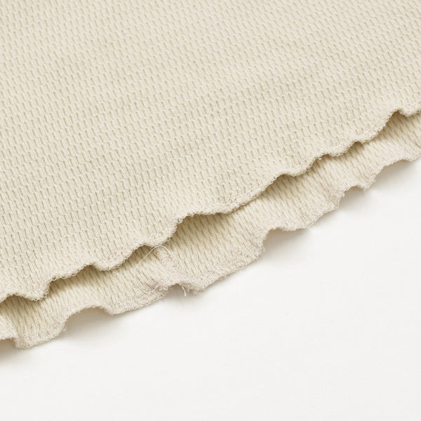 Excellent condition JUNNAKAYAMA long-sleeved thermal T-shirt, size L (JN-F)W24-017 Cotton Beige Used 4a004117