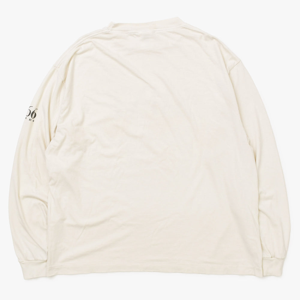 SAINT MICHAEL セントマイケル 長袖Tシャツ 666years SM-HR8-0000-035 ホワイト アイボリー コットン 美品 中古 4a004126
