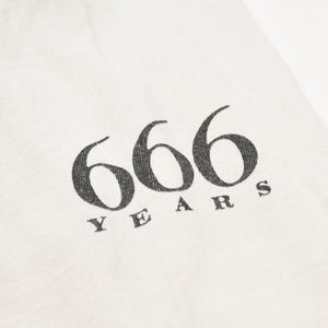 SAINT MICHAEL セントマイケル 長袖Tシャツ 666years SM-HR8-0000-035 ホワイト アイボリー コットン 美品 中古 4a004126