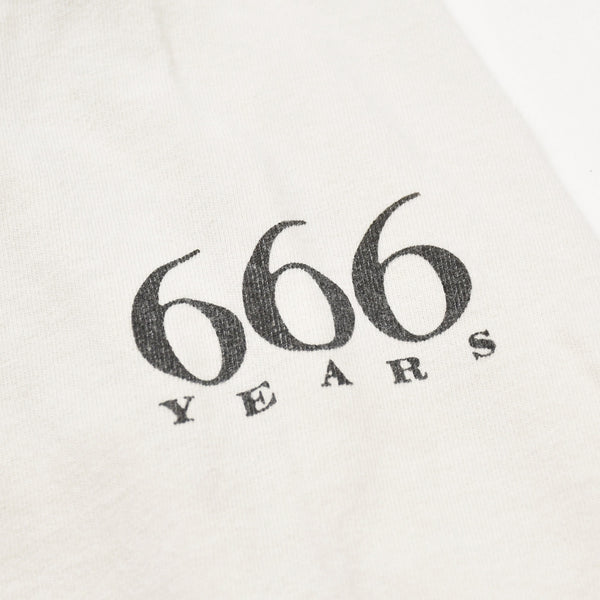 SAINT MICHAEL セントマイケル 長袖Tシャツ 666years SM-HR8-0000-035 ホワイト アイボリー コットン 美品 中古 4a004126