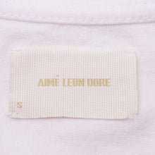 Load image into Gallery viewer, AIME LEON DORE エメレオンドレ 半袖Tシャツ ロゴ刺繍Tシャツ カットソー コットン ホワイト サイズS 美品 中古 41396