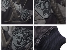 画像をギャラリービューアに読み込む, 幻 新品 LOUIS VUITTON ルイヴィトン モノグラムエンボスレザーアンドウールブルゾン ブラック 1AA7ER サイズ50 中古 41450