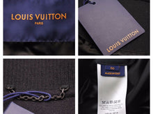 画像をギャラリービューアに読み込む, 幻 新品 LOUIS VUITTON ルイヴィトン モノグラムエンボスレザーアンドウールブルゾン ブラック 1AA7ER サイズ50 中古 41450