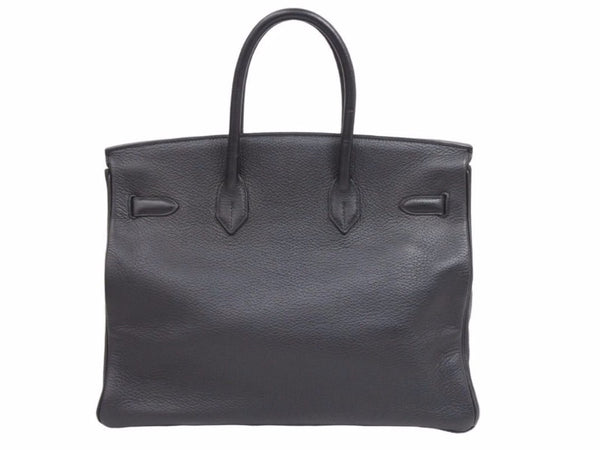 HERMES エルメス BIRKIN バーキン35 ブラック 黒 トリヨンクレマンス ハンドバッグ ○Y刻/刻印 美品 中古 41490
