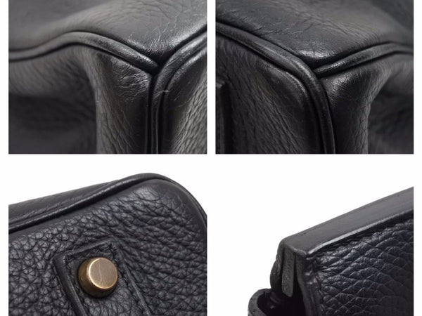 HERMES エルメス BIRKIN バーキン35 ブラック 黒 トリヨンクレマンス ハンドバッグ ○Y刻/刻印 美品 中古 41490