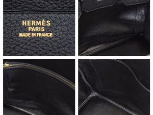 HERMES エルメス BIRKIN バーキン35 ブラック 黒 トリヨンクレマンス ハンドバッグ ○Y刻/刻印 美品 中古 41490