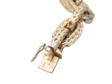 Load image into Gallery viewer, HERMES エルメスエルメス ヴァンドーム MM ブレスレット 16コマ ヴェルメイユ加工 ゴールド ヴィンテージ シェーヌダンクル 美品 中古 42064