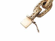 Load image into Gallery viewer, HERMES エルメスエルメス ヴァンドーム MM ブレスレット 16コマ ヴェルメイユ加工 ゴールド ヴィンテージ シェーヌダンクル 美品 中古 42064