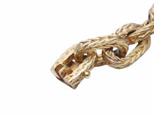 Load image into Gallery viewer, HERMES エルメスエルメス ヴァンドーム MM ブレスレット 16コマ ヴェルメイユ加工 ゴールド ヴィンテージ シェーヌダンクル 美品 中古 42064