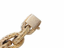 Load image into Gallery viewer, HERMES エルメスエルメス ヴァンドーム MM ブレスレット 16コマ ヴェルメイユ加工 ゴールド ヴィンテージ シェーヌダンクル 美品 中古 42064