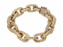 Load image into Gallery viewer, HERMES エルメスエルメス ヴァンドーム MM ブレスレット 16コマ ヴェルメイユ加工 ゴールド ヴィンテージ シェーヌダンクル 美品 中古 42064