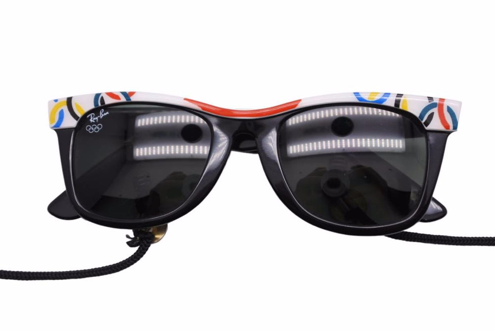 Ray-Ban レイバン 1992 OLYMPIC GAMES OFFICIAL LICENSED デッドストック ボシュロム製 ブラック マルチカラー 美品 中古 42111