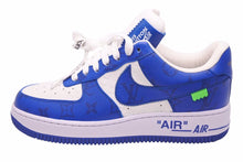画像をギャラリービューアに読み込む, LOUISVUITTON ルイヴィトン ナイキ AIR FORCE 1 LOW サイズ6 モノグラムレザーローカットスニーカー ブルー 42115