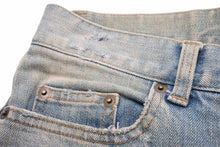画像をギャラリービューアに読み込む, SAINT LAURENT サンローラン デニムパンツ ダメージパンツ ボトムス コットン エラステン ブルー サイズ28 美品 中古 60559