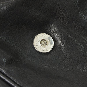 Very Good Condition Christian Dior Gaucho Double Saddle Bag 07-MA-0066 Calf Leather Black Galliano Period Used 4a004252