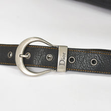 Load image into Gallery viewer, 極美品 Christian Dior クリスチャンディオール ガウチョ ダブルサドルバッグ 07-MA-0066 カーフレザー ブラック ガリアーノ期 中古 4a004252