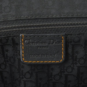 Very Good Condition Christian Dior Gaucho Double Saddle Bag 07-MA-0066 Calf Leather Black Galliano Period Used 4a004252