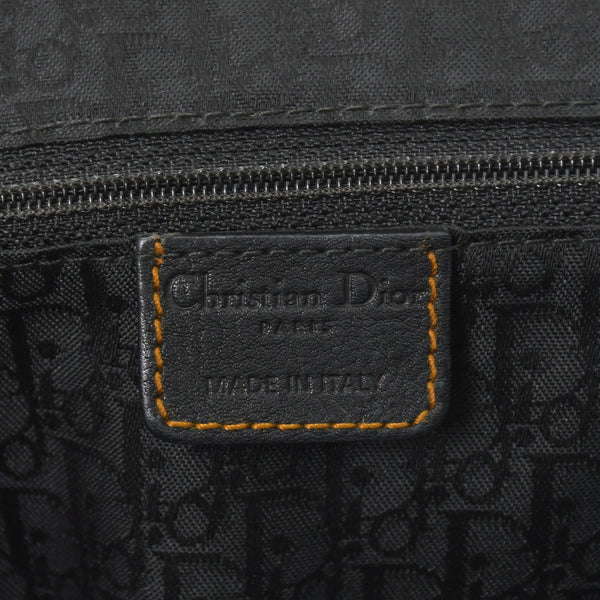 Very Good Condition Christian Dior Gaucho Double Saddle Bag 07-MA-0066 Calf Leather Black Galliano Period Used 4a004252
