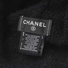 画像をギャラリービューアに読み込む, 極美品 CHANEL シャネル ニット帽 ニットキャップ カシミヤ シルク ブラック レッド ホワイト 中古 4a004254