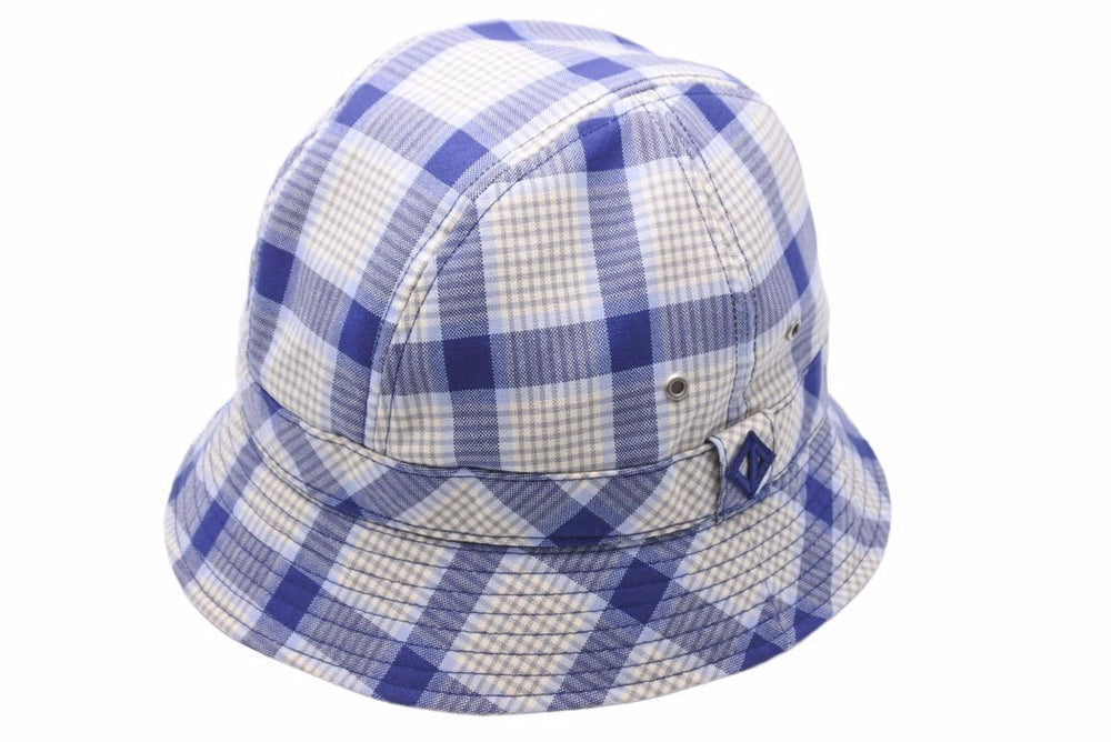 Christian Dior Bucket Hat Check Blue Hat Good Condition Used 42576