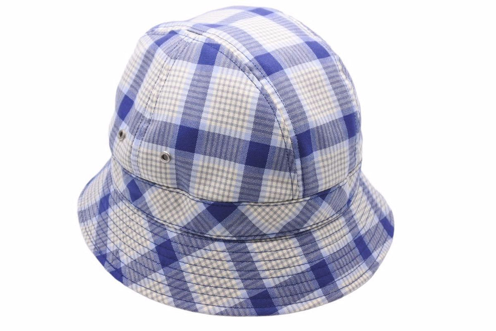 Christian Dior Bucket Hat Check Blue Hat Good Condition Used 42576